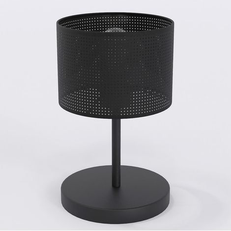 Lampada da tavolo LUX in acciaio nero opaco