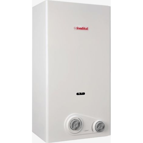 Calentador de agua de cámara abierta Fondital Lipari PRO TN 11 litros GLP Bajo NOx Clase A