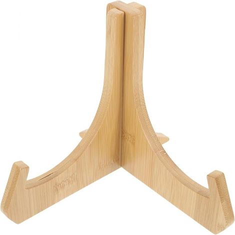 Bordhouder - Support Bois 20 cm - Pour Assiettes Jusqu'à 40 cm - Support Table pour Photos Livres Cadres et Objets Décoratifs - 1 Pièce (1/5)