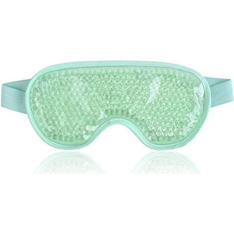 Masque pour les yeux en gel réutilisable et rafraîchissant (vert),
