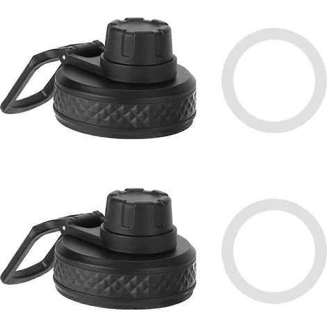 Lot de 2 bouchons de rechange pour gourdes de sport à large ouverture, compatibles avec la plupart des gourdes à large ouverture (Hydroflask, etc.). (1/5)