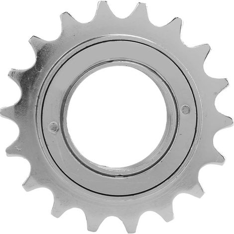 Moyeuse libre pour vélo à vitesse unique, rotation fluide et légère, montage arrière, adaptée aux vélos pliants, finition électro-argentée. (1/5)