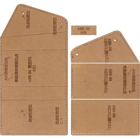 5-teiliges Acryl-Schlüsselschablonen-Set, präziser Zuschnitt, multifunktionales DIY-Bastelset (1/5)