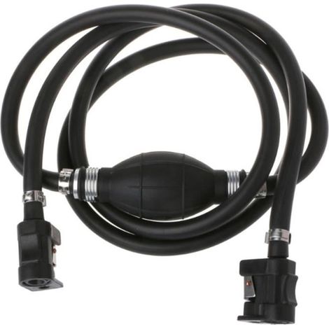 1 réservoir d'essence, raccords étanches pour moteur hors-bord, tuyau de ligne carburant noir, compatible bateau et jet-ski (1/3)