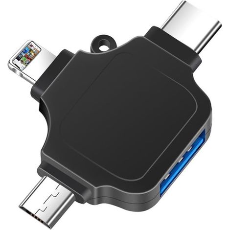 Kartenleser Neuer 3-in-1-OTG-Adapter Multifunktions-Mobiladapter auf 3.0USB (Farbe: E, Größe: einheitliche Größe)