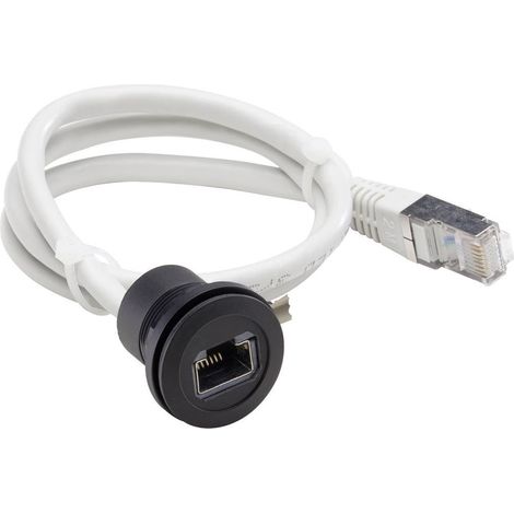 Schlegel RRJRJ45SW Presa da pannello RJ45 RRJRJ45SW Presa, Spina dritta Nero 1 pz.