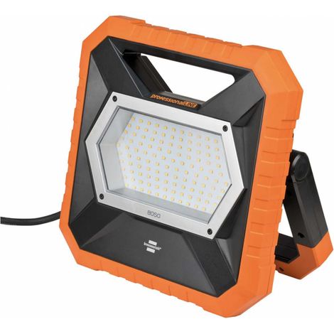Brennenstuhl LED Baustrahler X 8050 M professionalLINE, mit spritzwassergeschützter Steckdose, 80 W mit 5 m RN-Kabel, dimmbar (1/5)