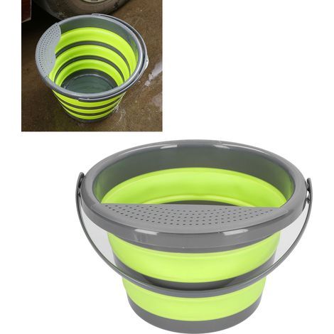 Seau pliable 5L grande capacité écologique sans odeur pour camping et ménage (1/5)