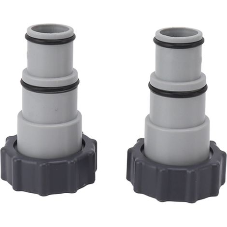 2 adaptateurs de tuyau de piscine avec collier de remplacement, raccord fileté, adaptateur de tuyau de pompe pour Intex Fit ARU (1/5)
