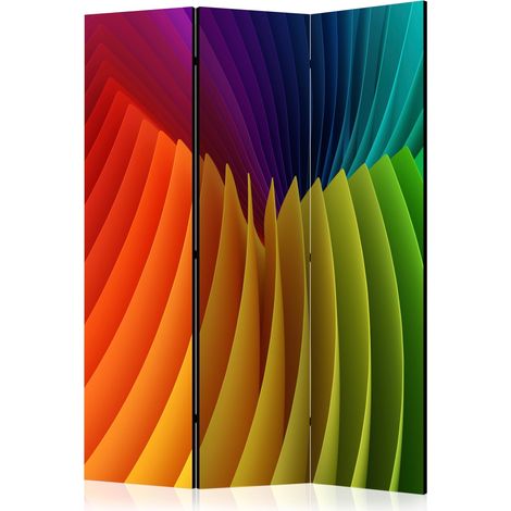 Paravento - Rainbow Wave [Room Dividers] - 135x172 (1/4)