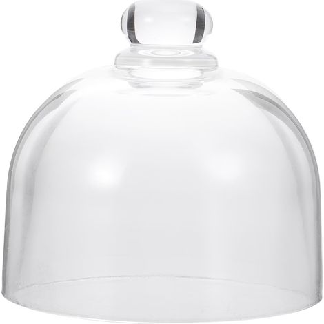 Tortenständer, 30 cm große Glasglocke mit Griff, transparente Präsentationsfläche für Desserts und Vorspeisen. 5 cm x 5 cm x 8 cm. Passende Tellerständer für die 5-cm-Glocke. (1/5)