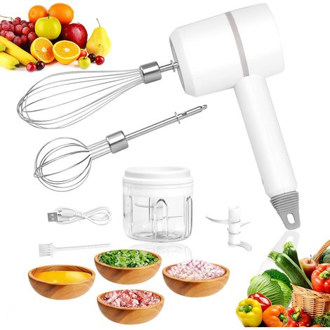 Mini batteur électrique à œufs, mixeur portatif, batteur électrique sans fil pour la crème fouettée (1/5)