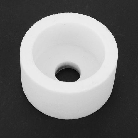 Meule en corindon, support en corindon céramique, 75 x 40 x 20 mm, grain 46, blanche (1/5)