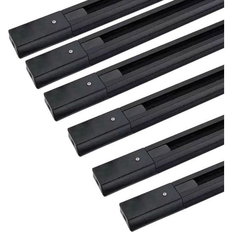 Set di 6 binari da 1,5 metri 4 Fili trifase neri