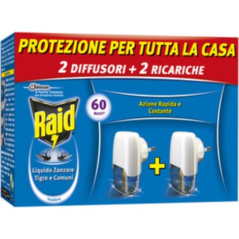 ANTIZANZARE RAID ELETTROEM E LIQUIDO 30 NOTTI 2+2