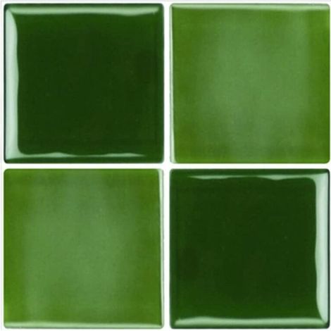 20 adesivi autoadesivi impermeabili in PVC per piastrelle, adesivi decorativi per pareti e pavimenti per cucina, bagno, casa, verde, 15x15 cm