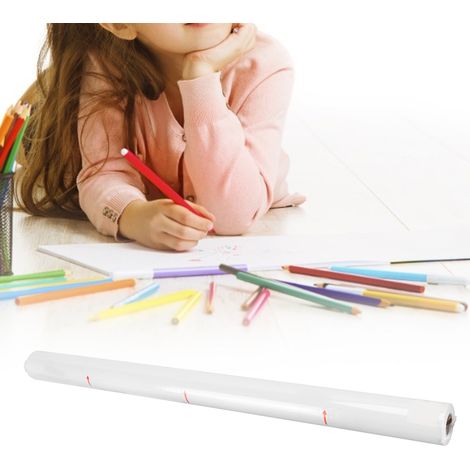 Rotolo da 20 metri di carta kraft bianca, ideale per dipingere pareti, incartare regali e per bambini. (1/5)