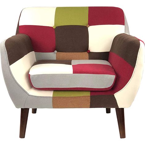 Poltrona in Tessuto Patchwork LEVANTE di Alta qualita' (1/3)