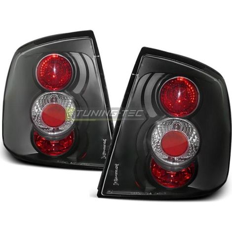 Paire de feux arriere Opel Astra G berline 97-04 noir-27336130 (1/2)