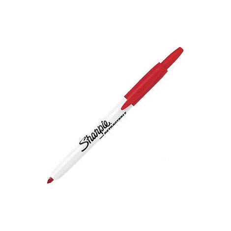 Marcador retráctil rojo 0810850