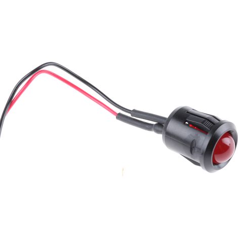 Voyant LED lumineux Rouge RS PRO, dia. 14mm, 24V c.c. ( Prix pour 1 ) (1/2)