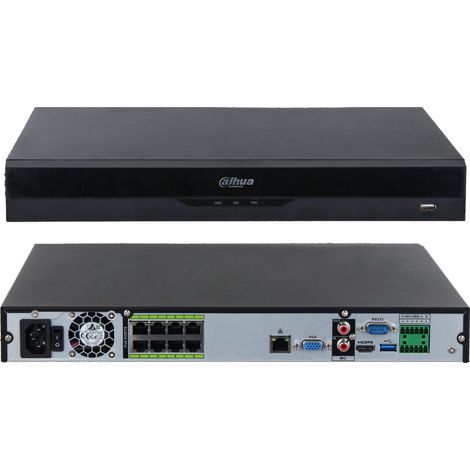 Dahua Nvr 8Ch 1U 8PoE WizSense Pro NVR5208-8P-EI (1/4)