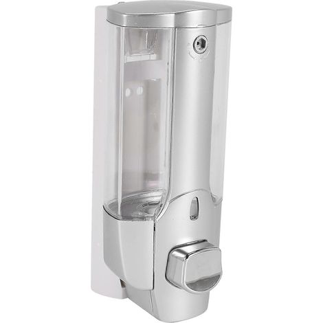 Seifenspender, Handspender zur Wandmontage, Handgelspender manuell 350 ml, Duschgel, Shampoo D (1/4)