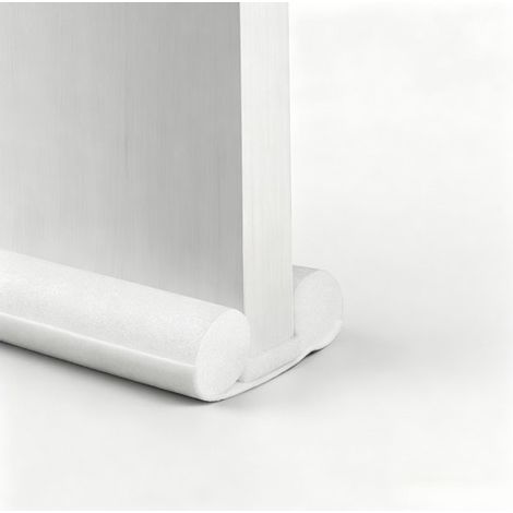 Joint d'étanchéité bas de porte - Blanc - Lot de 3 - Isolation phonique et économies d'énergie - Fonction d'étanchéité (1/5)