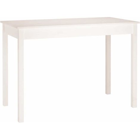 Maison Exclusive - Esstisch Weiß 110x55x75 cm Massivholz Kiefer (1/5)