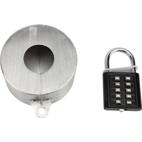 Verrou de robinet extérieur en acier inoxydable, dispositif de verrouillage de vanne pour robinets de jardin, empêchant le vol d'eau (1/2)