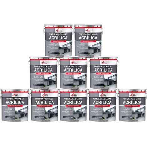 Pintura acrílica para exteriores, impermeable y duradera para fachadas exteriores - ARCAFAÇADE RENOV