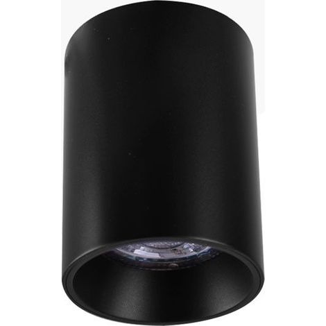 Aro tubulaire pour ampoule GU10 – Applique murale intérieure noir – Ø65 x 85 mm – Tension 220-240V AC – IP20 pour usage intérieur (1/5)