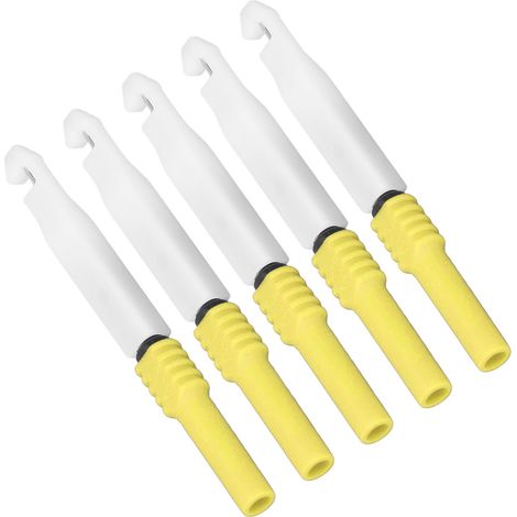 Lot de 5 sondes de test aiguille perçante 0.7mm avec gaine accessoire diag auto multimètre 30V 60V 10A laiton PVC (1/5)