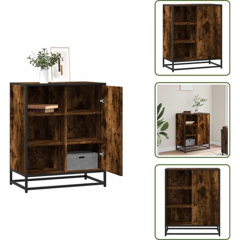Sideboard Räuchereiche 62x35x76 cm Holzwerkstoff - Sideboard - Sideboards - Anrichte - Regal (1/5)