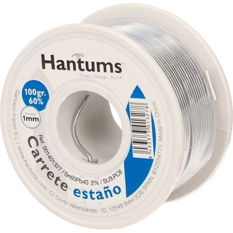 Carrete de estaño 100gr 60% 1mm GSC 1401327 (1/4)