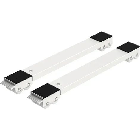 Telaio per lavatrice con rotelle regolabili, supporto mobile portatile adatto per lavatrici, asciugatrici e frigoriferi – Bianco (1/5)