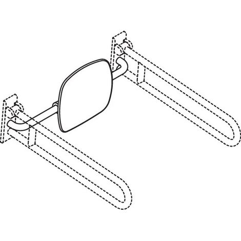 HEWI 801.51B9061 99 Appui-dos Couleur 98 EM, WA 150 mm (1/2)
