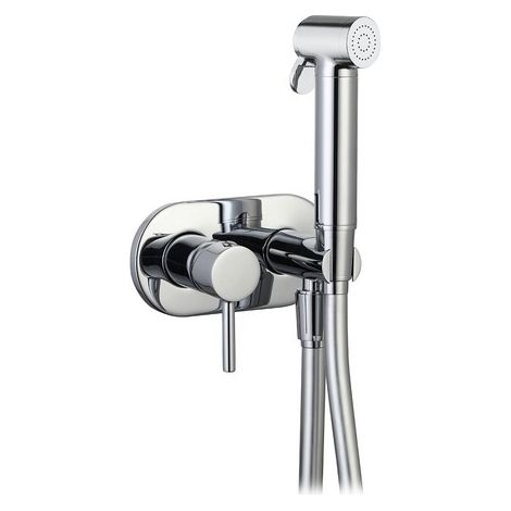 SET MISCELATORE A INCASSO TONDO CON SHUT-OFF E SUPP. LATERALE Misura: Cromo