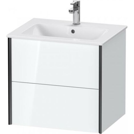 Sous-vasque pour meuble de salle de bain XVIU 560x610x480mm, professionnel, blanc brillant haut de gamme (1/3)