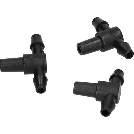 Jeffergarden 100 pièces 4/7 connecteur de tuyau raccords en T pour système d'arrosage goutte à goutte de jardin (1/5)