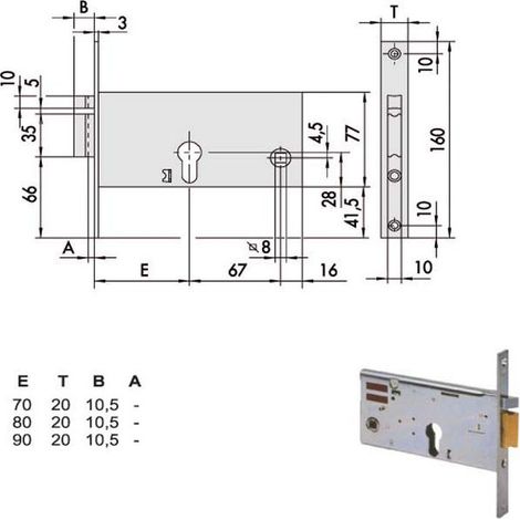 Electrocerrojo Inf. Fasce All 14351-80-0 Cisa