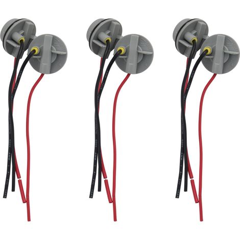6 piezas 1156 Bay15D Accesorios para coche Portalámparas de plástico Bombillas Adaptador Base Conector P21 / 5W para el