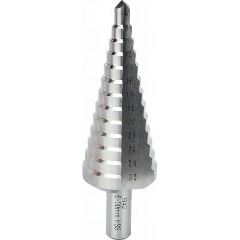 Foret étagé HSS (pour acier/metal) 4 à 20 mm