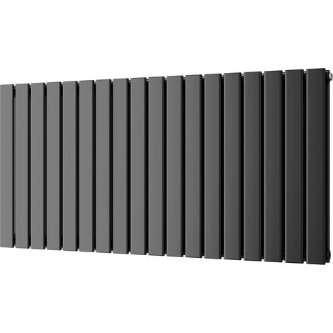 Typhoon - Black Horizontal Radiator H600mm x W1224mm Double Panel