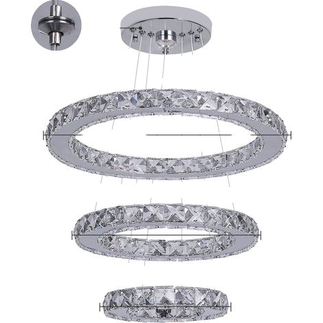 Lustre en cristal, hauteur réglable, fonctionnalité de télécommande (1/2)
