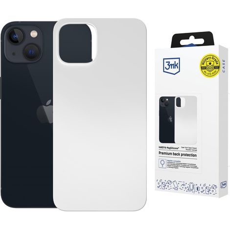 Apple iPhone 15 - 3mk Hardy MagSilicone Argento-Bianco (1/5)