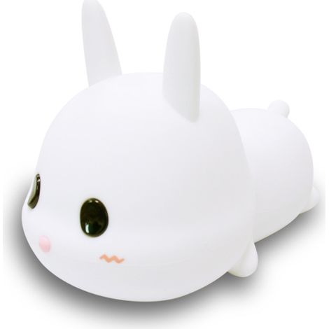 Veilleuse LED pour enfants, lumière blanche chaude, mode respiration bicolore, télécommande, chargement USB, 1 unité (1/5)