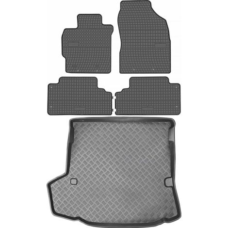 Toyota Corolla X E140 E150 Kombi (2007–2013) – SET: Gummifußmatten + Kofferraummatte