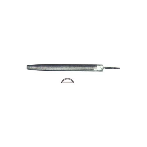 LIME MEZZE TONDE CON MANICO IN PLASTICA- - 6 mm.150 taglio bastardo - 6 pezzi