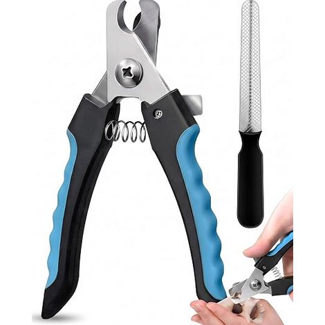 Coupe-Griffes Chien et Chat, Kit avec Lime et Cisailles - Pince pour Toilettage Animal (1/5)